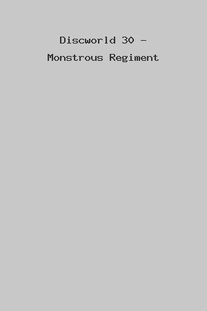 Discworld 30 - Monstrous Regiment cover